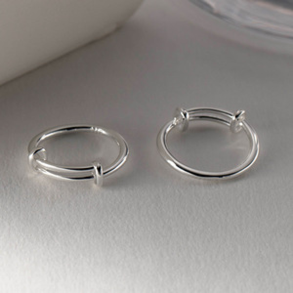A44178 s925 silver simple bar fashion adjustable ring