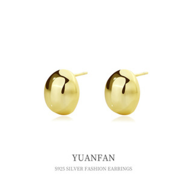 A39340 sterling silver simple grade stud unique fashion earrings