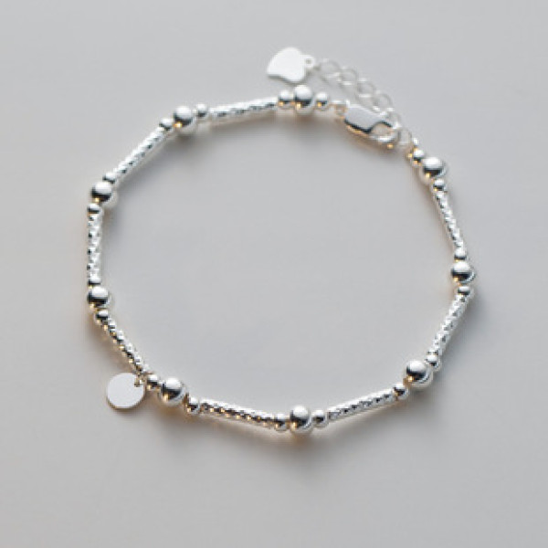 A38238 s925 sterling silver charm design elegant bracelet