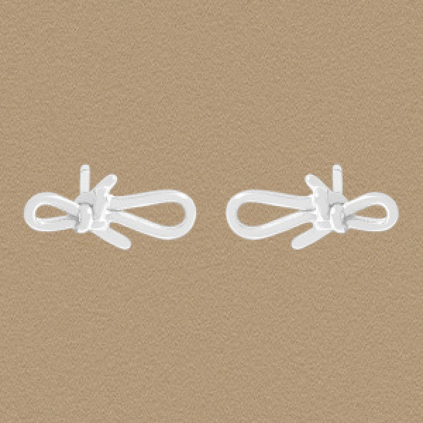 A44665 symmetric butterfly stud sterling silver s925 earrings