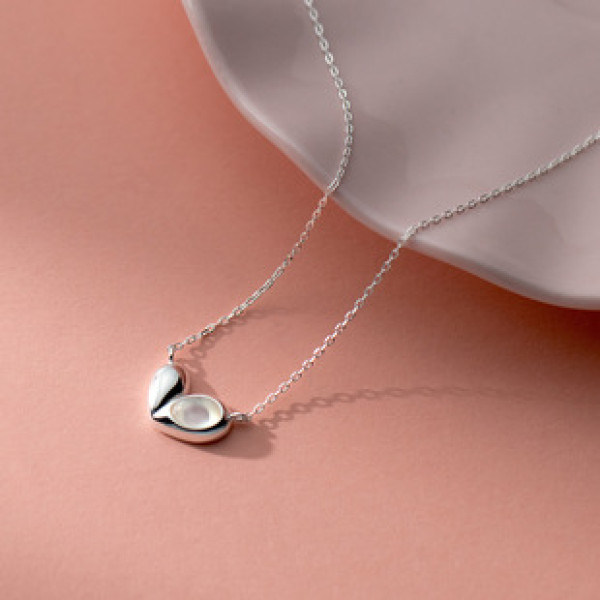A42508 s925 sterling silver sweet heart elegant necklace