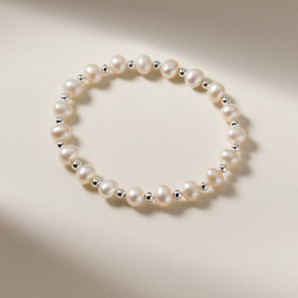 A40198 s925 silver hot natural pearl sweet