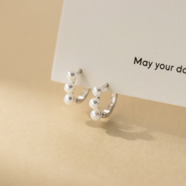 A44766 s925 sterling silver trendy sweet dainty stud earrings