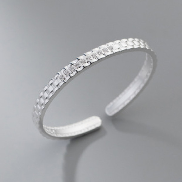 A38424 silver rhinestone bangle trendy fashion elegant bracelet