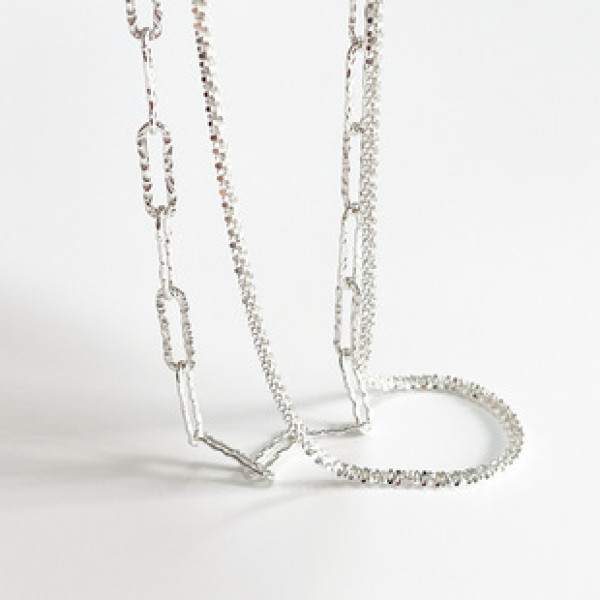 A32864 925 sterling silver short necklace