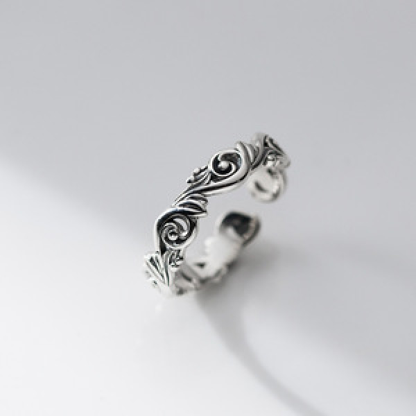 A45328 s925 sterling silver vintage dainty thai ring