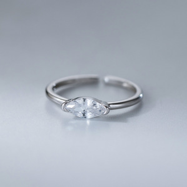 A46123 s925 sterling silver rhinestone simulatedring fashion ring