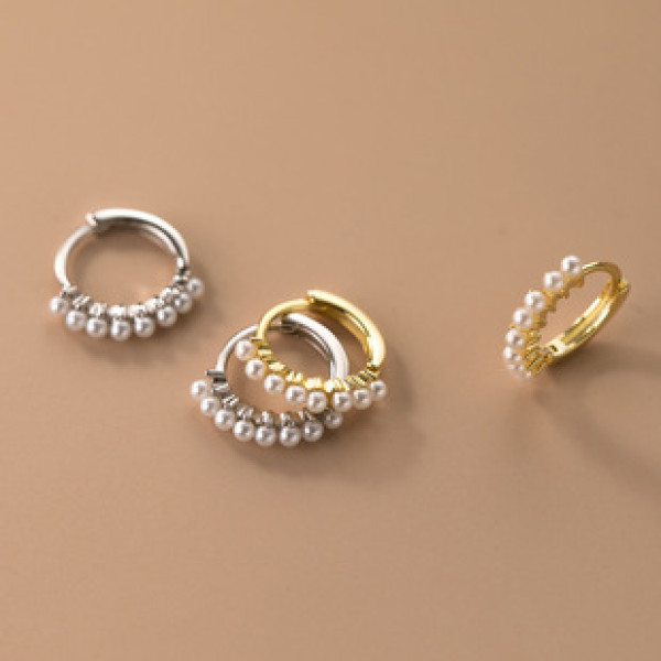 A38133 s925 sterling silver vintage design earrings