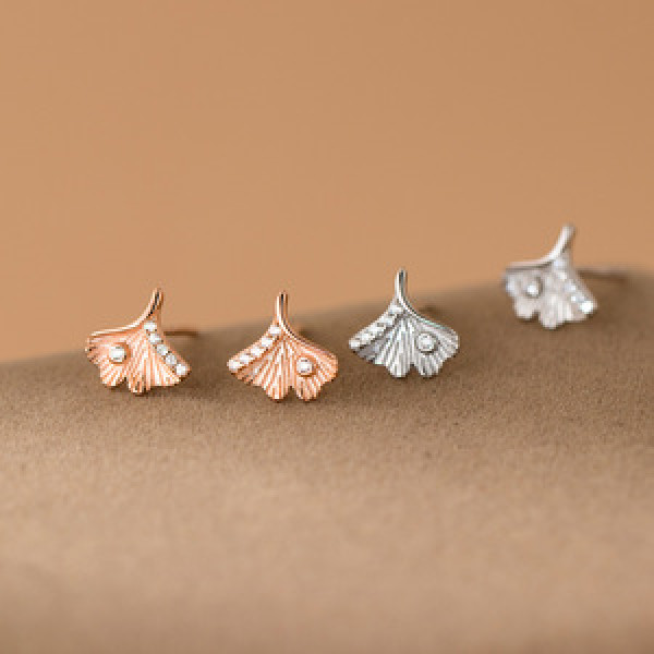 A45531 s925 sterling silver trendy sweet dainty rhinestone stud earrings