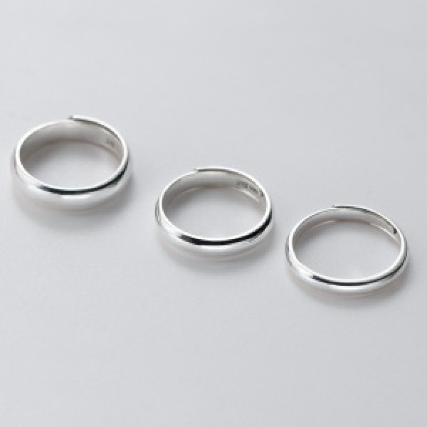 A46247 silver simple elegant ring