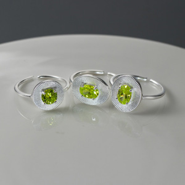 A44193 s925 sterling silver dainty simple quality adjustable ring