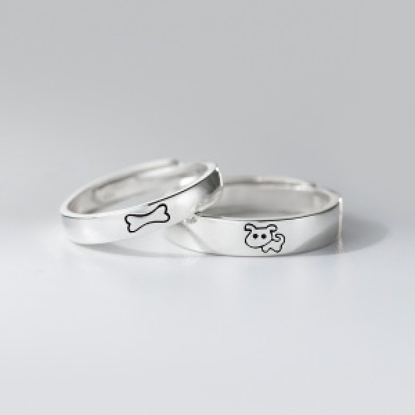 A46436 silver sweet cute ring