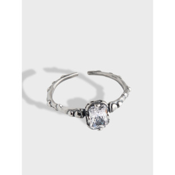 A33401 design simple vintage gemstones925 sterling silver ring
