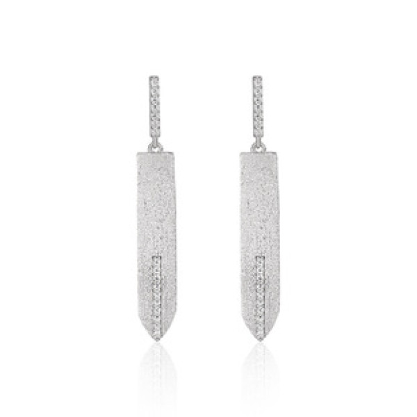 A43345 stud s925 sterling silver elegant rhinestone earrings