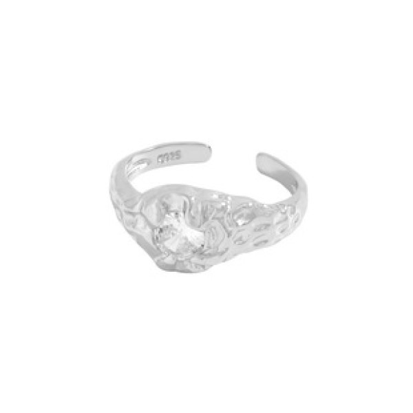 A35149 design wrinkled cubiczirconia adjustable ring