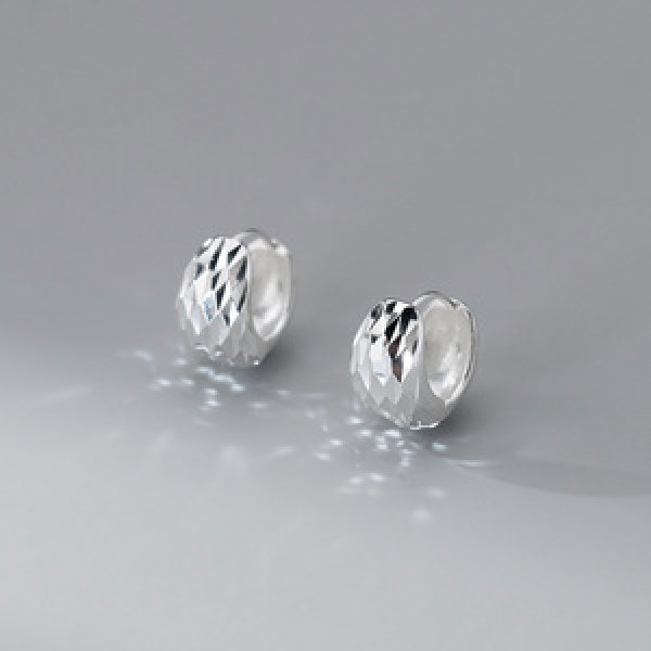 A44992 s925 sterling silver sweet dainty bar stripe stud earrings