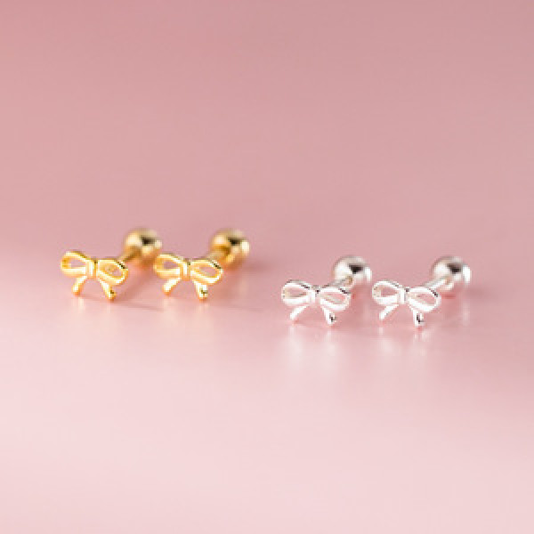 A46062 s925 sterling silver dainty simple cute butterfly stud earrings