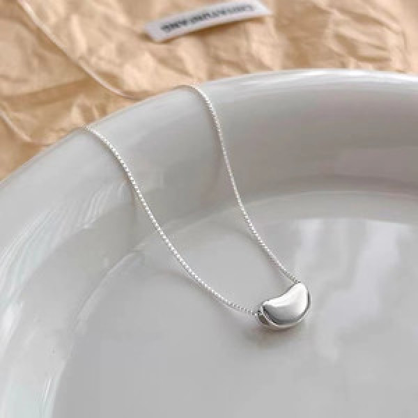 A45052 s925 silver sweet unique simple necklace