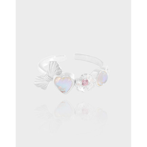 A39393 design butterfly heart sterling silver s925 ring