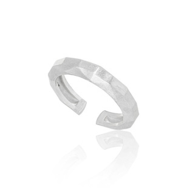 A43130 rhombic s925 sterling silver unique simple ring