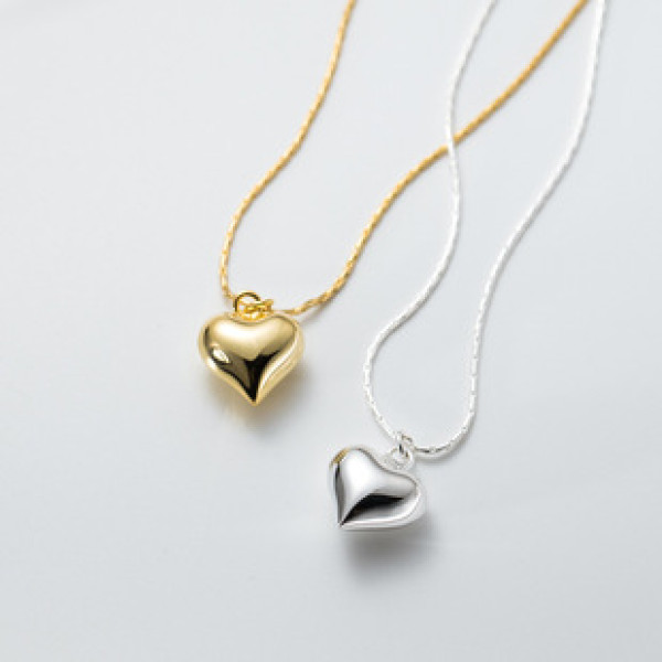 A40096 s925 sterling silver vintage heart design elegant necklace