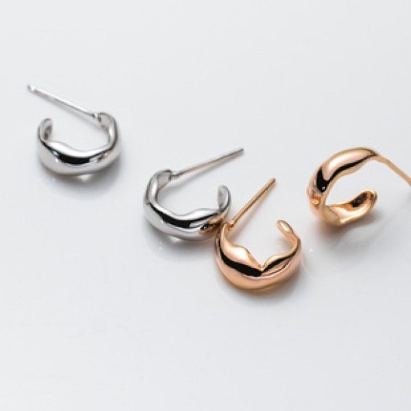 A39672 s925 sterling silver stud design elegant earrings
