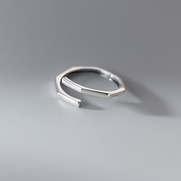 A45128 s925 sterling silver thai initial vintage adjustable ring