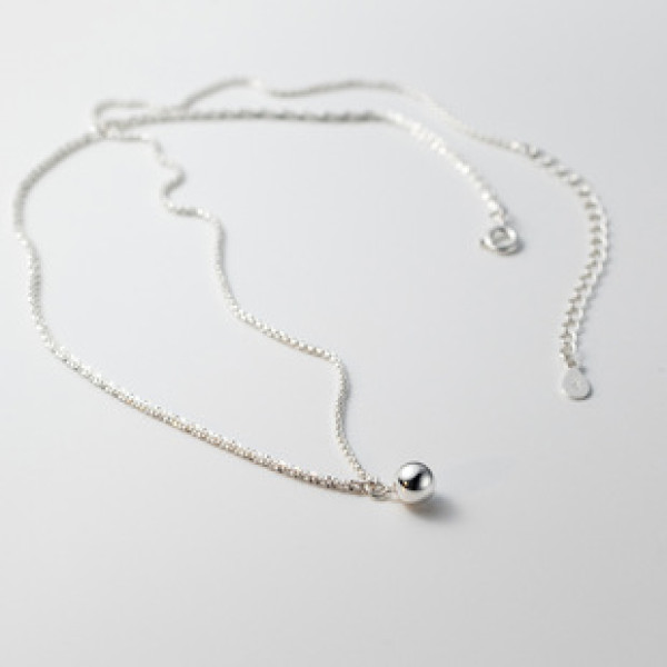 A39314 s925 sterling silver starts bead design elegant necklace