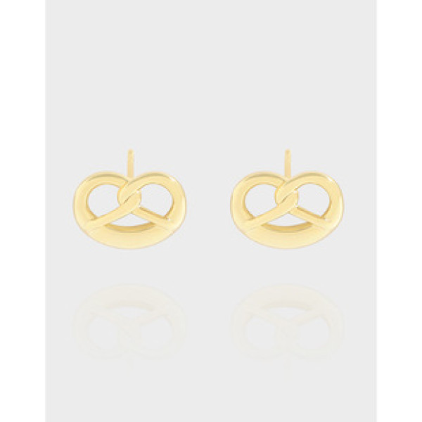 A40313 design heart quality stud sterling silver s925 earrings