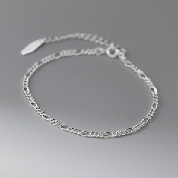 A43473 s925 silver trendy sweet unique rhombic charm bracelet