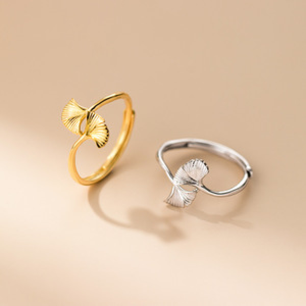 A45195 s925 sterling silver trendy sweet simple ring