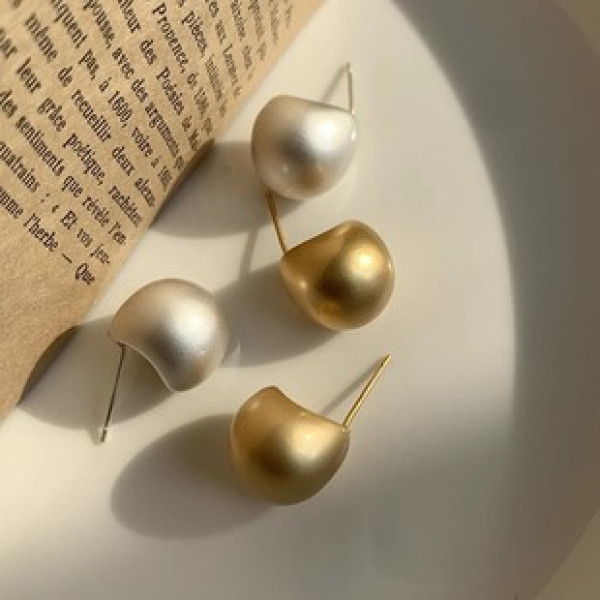 A41749 s925 sterling silver ball stud design elegant earrings