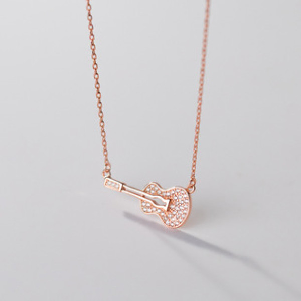 A38370 s925 sterling silver sparkling rhinestone design unique elegant necklace