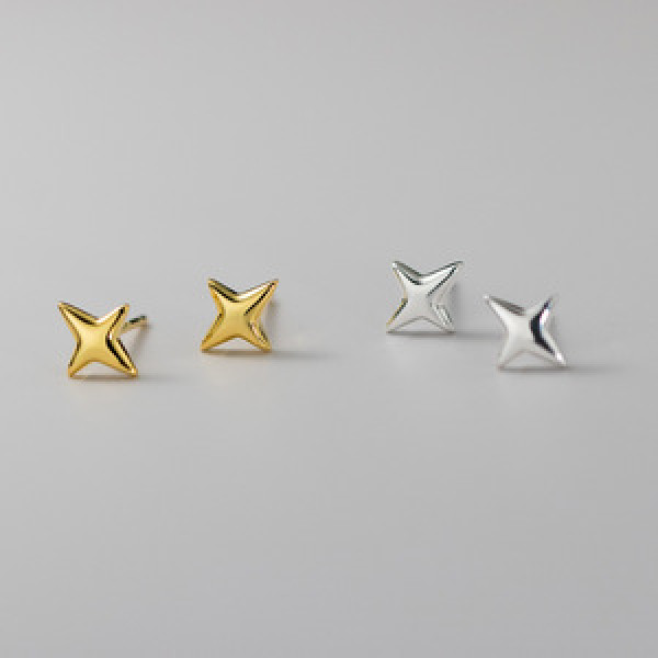 A43736 s925 sterling silver trendy sweet unique stud earrings