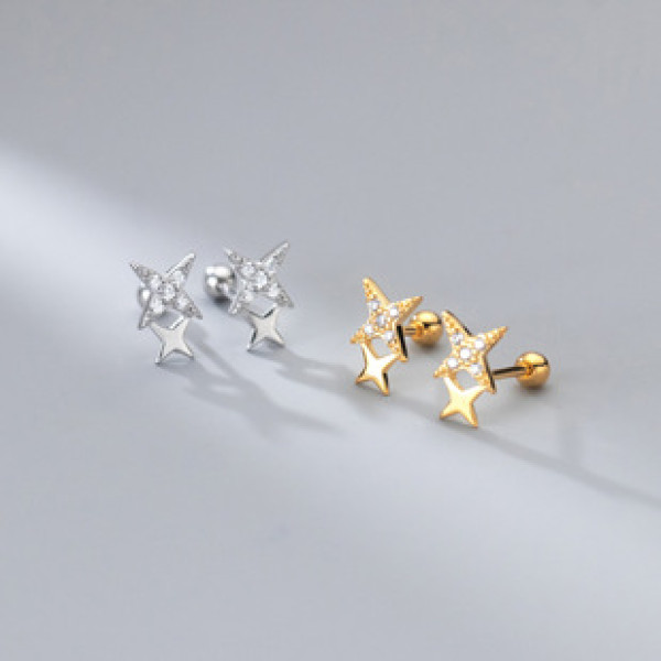 A36883 s925 sterling silver rhinestone earrings