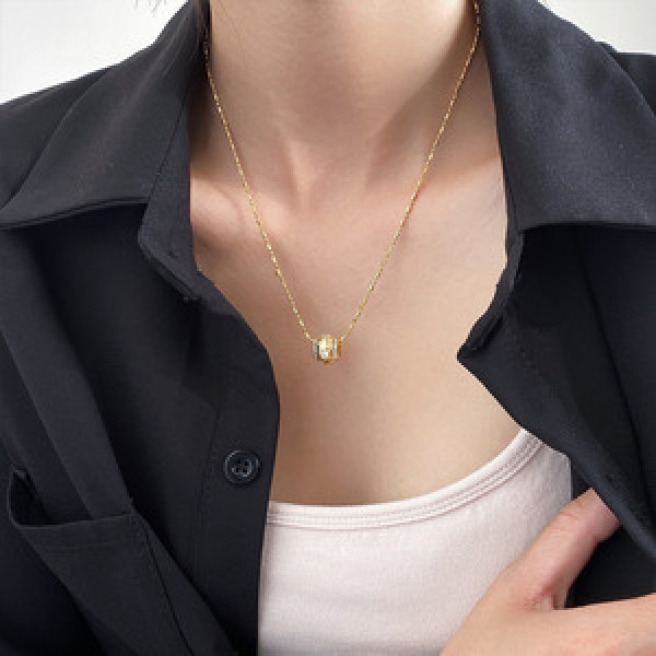 A46121 s925 silver dainty necklace