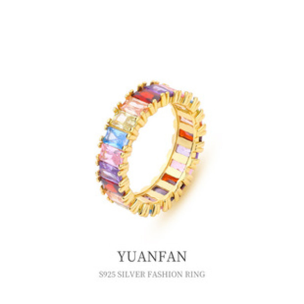 A39355 sterling silver vintage unique cubic zirconia ring