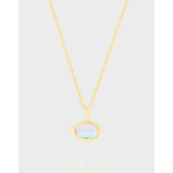 A40974 design geometric sterling silver s925 necklace