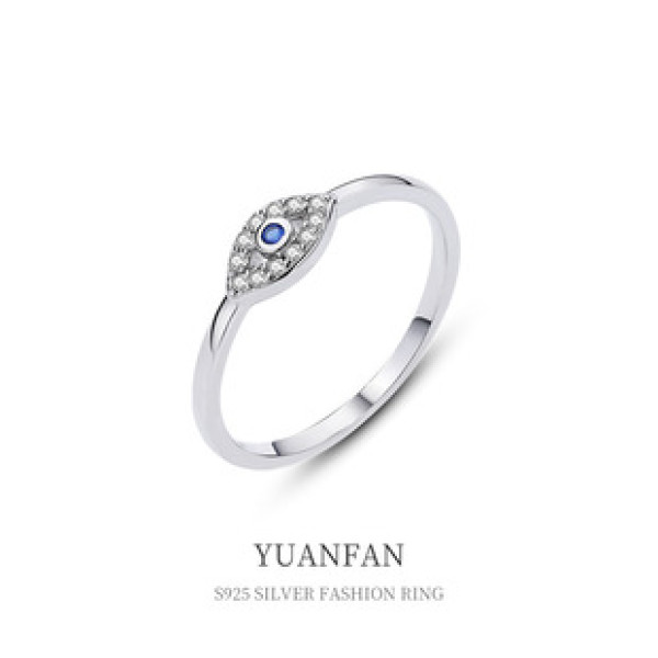 A38610 sterling silver cubic zirconia fashion ring