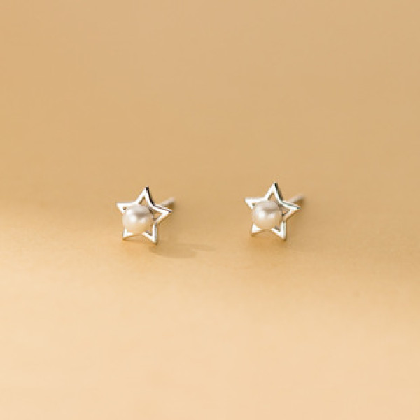 A43233 s925 sterling silver sweet stud elegant trendy earrings
