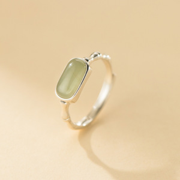 A45997 s925 sterling silver sweet oval ring