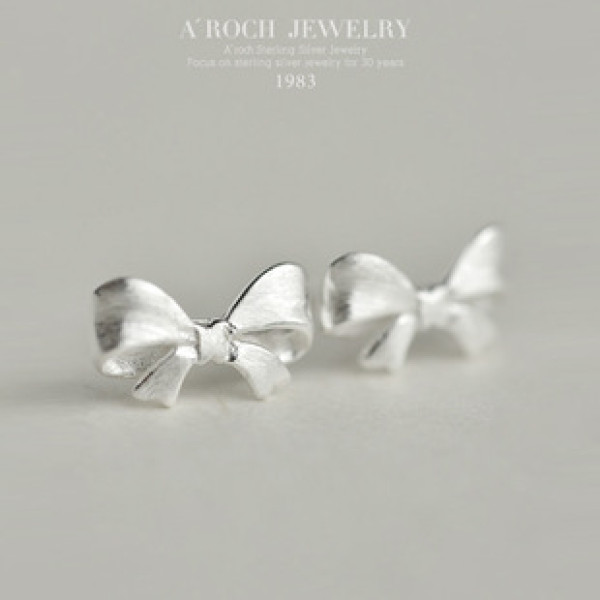 A42344 s925 silver cute butterfly stud earrings lady trendy sweet earrings