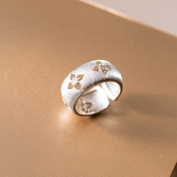 A45299 s925 sterling silver trendy sweet rhinestone ring