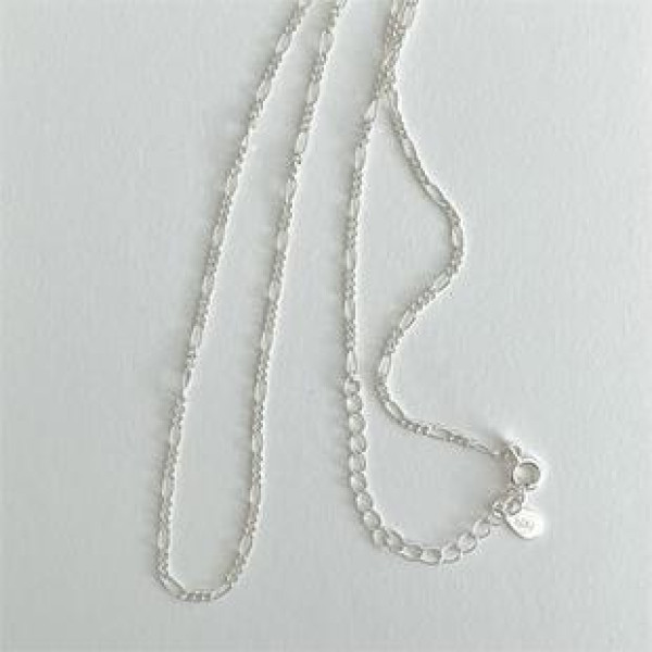 A38732 sterling silver necklace simple necklace