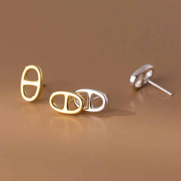 A38040 s925 sterling silver stud design elegant earrings