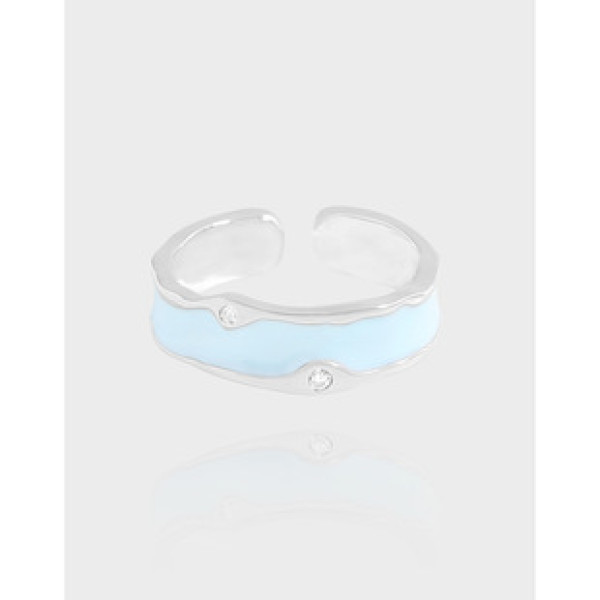 A38862 design blue glazed sterling silver s925 quality ring