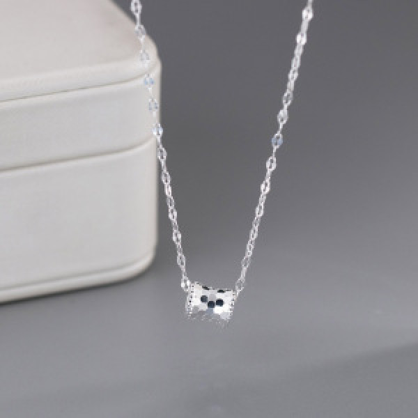 A43865 s925 sterling silver trendy sweet necklace
