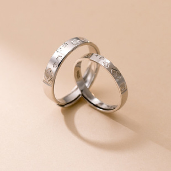 A41844 s925 sterling silver vintage simple ring