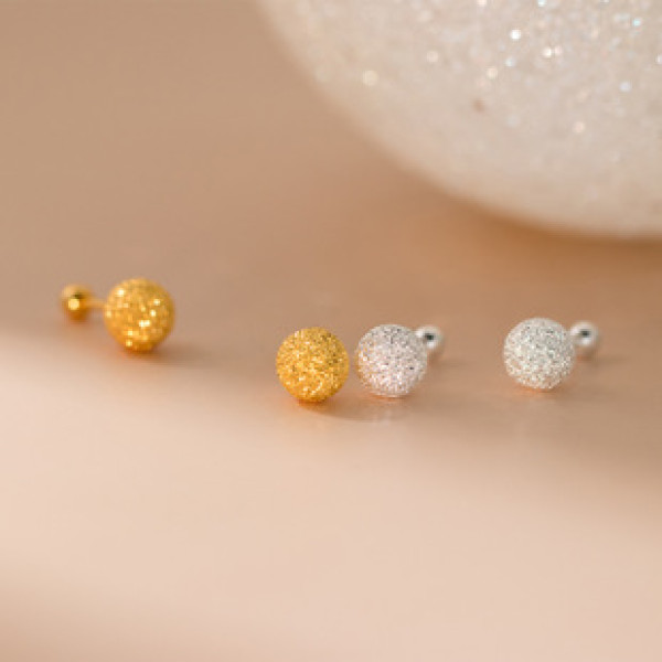 A43152 s925 sterling silver starts ball stud fashion earrings