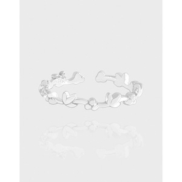 A43650 heart tree leaf sterling silver s925 ring